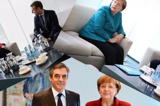 Merkel candidats Fillon Macron Hamon