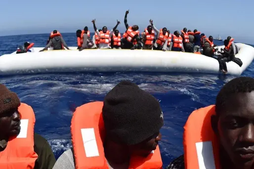 Quelque 250 migrants africains seraient morts en Méditerranée dans le naufrage de deux canots gonflables qui ont été repêchés au large de la Libye par une ONG. (Illustration)