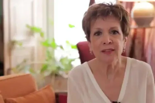 Catherine Laborde marche pour Emmanuel Macron