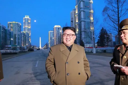 Corée du Nord, Kim Jong-Un, essai balistique, 16 mars 2017 crédit : STR / KCNA VIA KNS / AFP - 1280