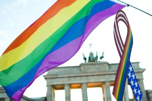 drapeau gay, allemagne crédit : JÖRG CARSTENSEN / DPA / AFP - 1280