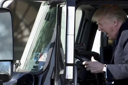 donald trump camion
