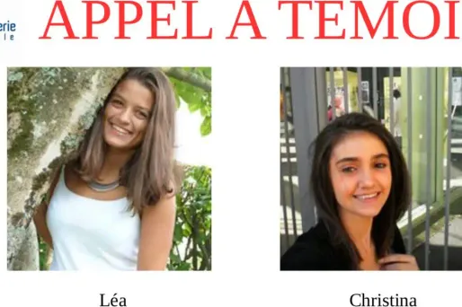 Léa et Christina ont disparu samedi vers 17h.