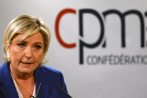 Marine Le Pen s'exprimait mardi devant le mouvement patronal Ethic.
