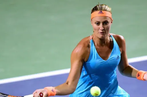 Kristina Mladenovic s'est pour la première fois qualifiée pour les quarts de finale du tournoi d'Indian Wells.