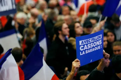 Fillonnistes manifestation