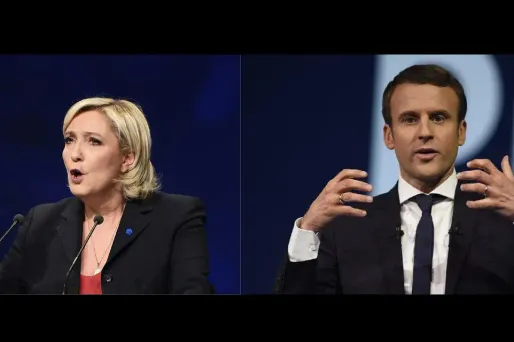 Macron, Le Pen crédit : AFP - Montage Europe 1 - 1280