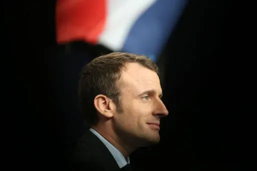 Le candidat d'En Marche!, en meeting à Marseille, samedi.