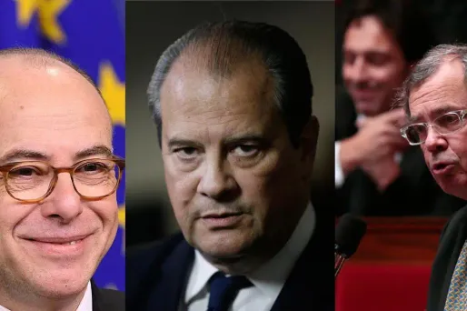 Cazeneuve se lâche sur les hamonistes, Cambadélis s'explique sur son coup de sang et Alain Tourret fait l'objet de révélations de Mediapart. Montage via AFP