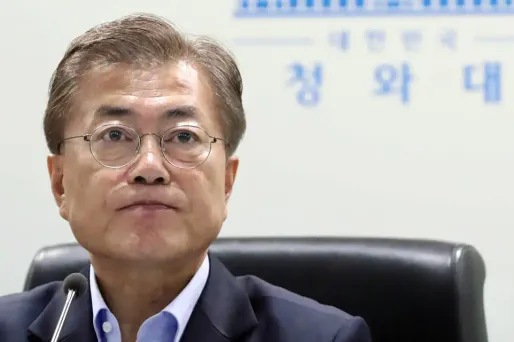 président corée du nord, Moon Jae-In crédit : STR / YONHAP / AFP - 1280