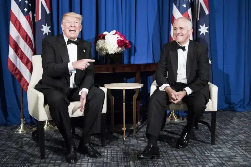Donald Trump, Malcolm Turnbull crédit : BRENDAN SMIALOWSKI / AFP - 1280