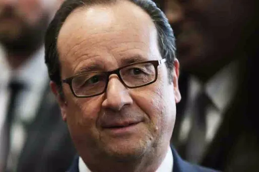 François Hollande a fait un lapsus pour son dernier discours officiel, mercredi.CHARLY TRIBALLEAU / AFP