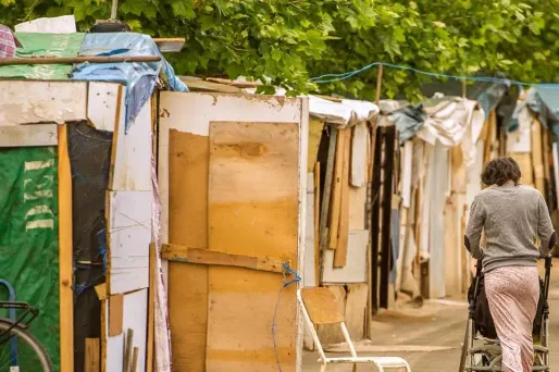 Le campement a accueilli jusqu'à 400 personnes (illustration).