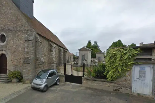 cimetière de Boissy-sans-Avoir, tombe de Romy Schneider crédit : capture d'écran Google Street View - 1280