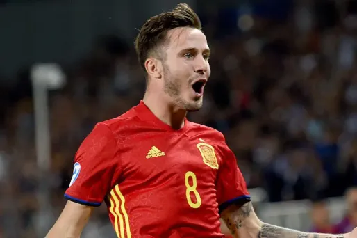 Saul Niguez a inscrit un triplé avec les Espoirs espagnols.