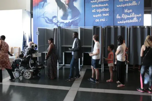 vote législatives, second tour, evry crédit : GEOFFROY VAN DER HASSELT / AFP - 1280