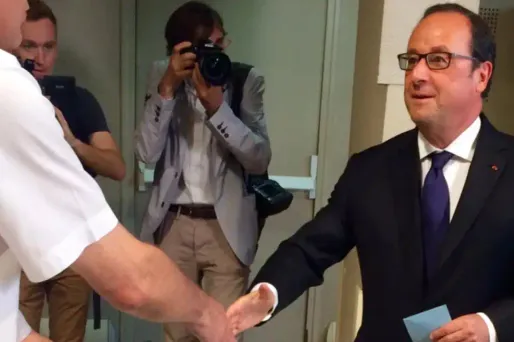 François Hollande a voté à Tulle.