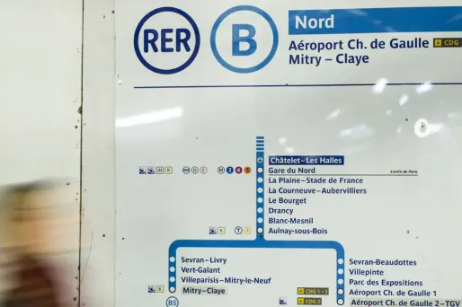 RER B crédit : GEOFFROY VAN DER HASSELT / AFP - 1280