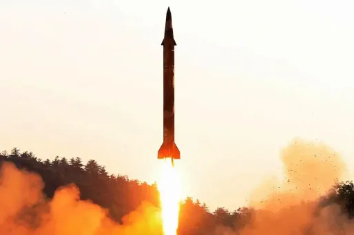 Corée du Nord, missile, photo du 30 mai 2017 crédit : AFP PHOTO/KCNA VIA KNS - 1280