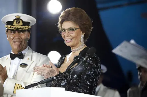 Le paquebot MSC Meraviglia baptisé au Havre par Sophia Loren