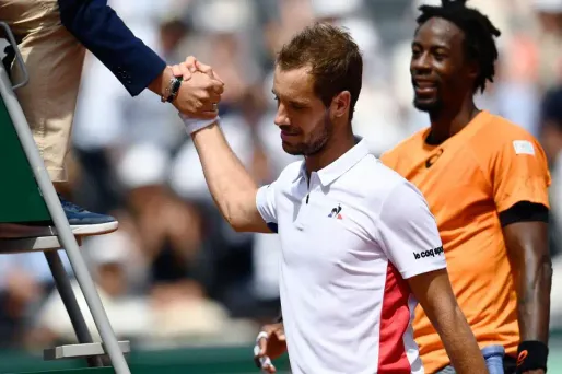 Tennis - Roland-Garros : Monfils en 8es de finale sur abandon de Gasquet