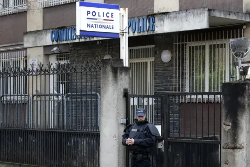 policier, commissariat Aulnay-Sous-Bois crédit : GEOFFROY VAN DER HASSELT / AFP - 1280