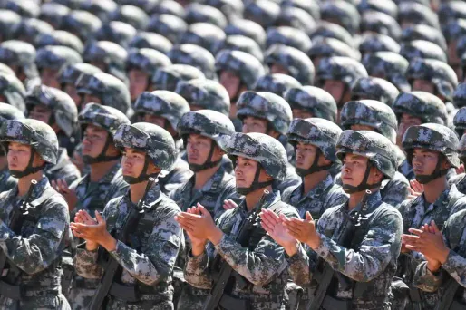 chine, armée, soldats chinois crédit : STRINGER / AFP - 1280