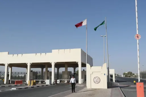 frontière Qatar, Arabie Saoudite crédit :KARIM JAAFAR / AFP - 1280