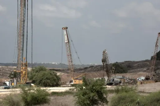 bande de Gaza, Israël, mur souterrain, crédit : MENAHEM KAHANA / AFP - 1280