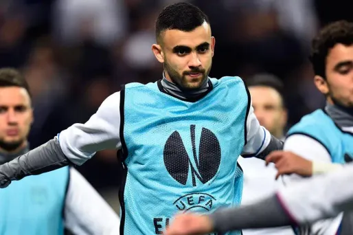 Rachid Ghezzal, Lyon, Olympique Lyonnais (1280x640)