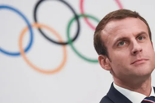 Emmanuel Macron, JO crédit : SEBASTIEN BOZON / AFP - 1280