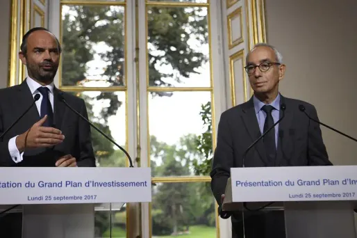 Édouard Philippe et Jean Pisani-Ferry ont présenté le plan d'investissement 2018-2022.