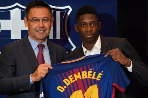 Ousmane Dembélé n'était pourtant pas titulaire contre l'Espanyol.