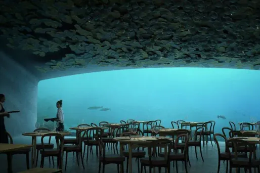 restaurant sous-marin, Norvège crédit : Snøhetta - 1280