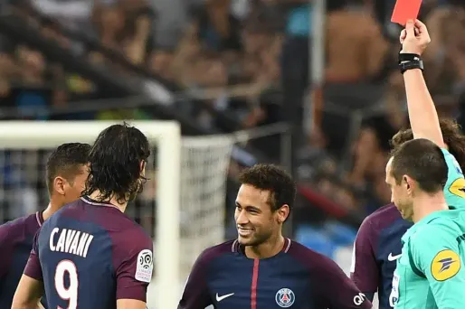 Le Brésilien avait été exclu, dimanche dernier écopant d'un deuxième carton jaune pour une poussette sur Lucas Ocampos.