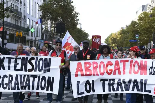 Le cortège parisien a mobilisé 25.000 personnes selon la CGT.