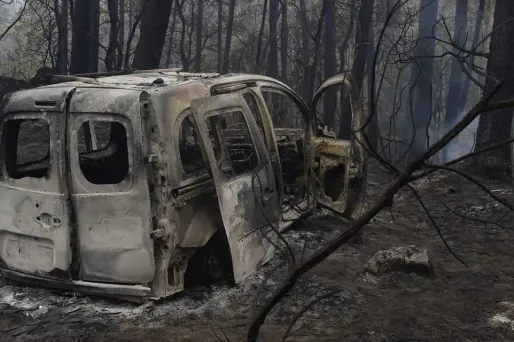 Feux de forêt au Portugal crédit : MIGUEL RIOPA / AFP - 1280