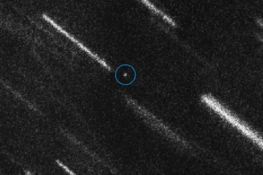 L'astéroïde 2012 TC4, photographié ici par l'ASA, est passé à 44.000 kilomètres de notre planète.