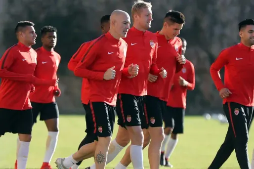 Joueurs de l'AS Monaco à l'entraînement (1280x640) VALÉRY HACHE / AFP