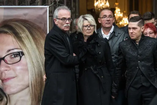 Alexia Daval obsèques famille SEBASTIEN BOZON / AFP 1280