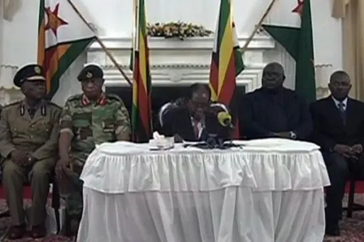 Dans une adresse à la nation dimanche soir, Robert Mugabe n'a à aucun moment évoqué un possible départ du pouvoir.