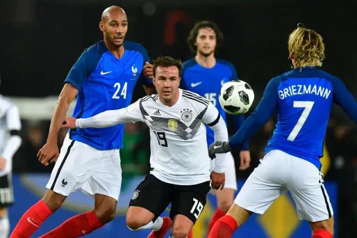 Les Français ont affronté les Allemands pour un match amical