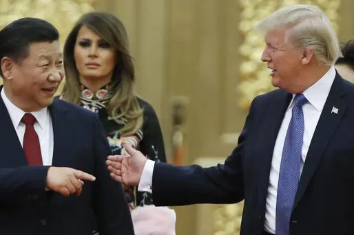 Xi Jinping a reçu Donald Trump en grande pompe à Pékin.