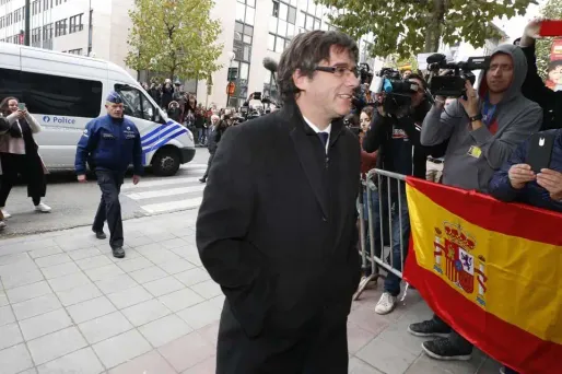 Carles Puigdemont, Bruxelles crédit : NICOLAS MAETERLINCK / BELGA / AFP - 1280