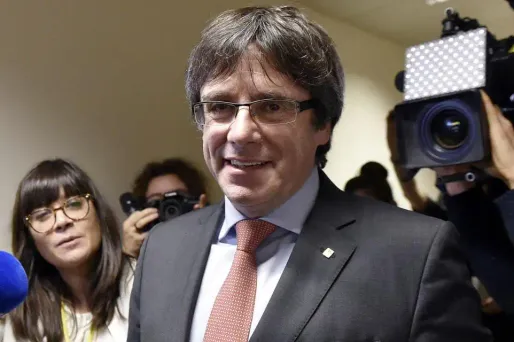 Carles Puigdemont s'est réjoui jeudi soir de la victoire des indépendantistes en Catalogne.