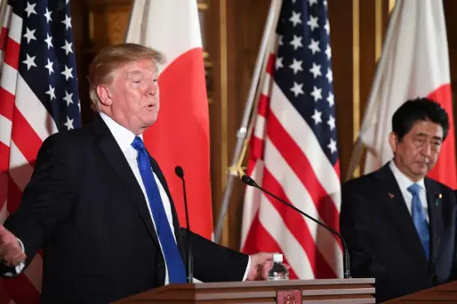 Donald Trump, Shinzo Abe crédit : JIM WATSON / AFP - 1280