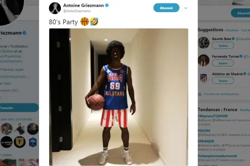 Antoine Griezmann s'excuse après s'être déguisé en basketteur noir