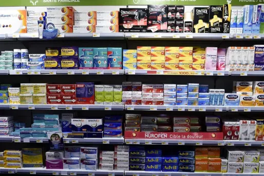 médicaments sans ordonnance, nurofen, advil, fervew crédit : STEPHANE DE SAKUTIN / AFP - 1280