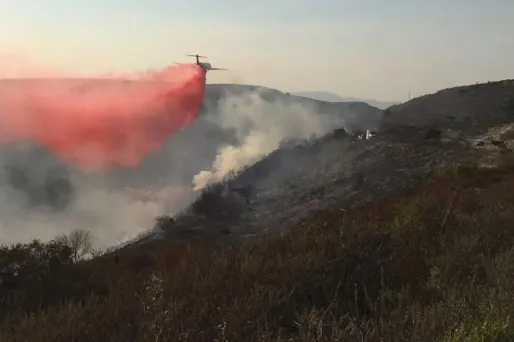 incendie Thomas, Californie crédit : HO / Santa Barbara County Fire / AFP - 1280