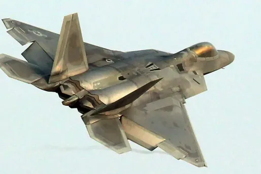 avion américain  F-22 Raptor crédit : YONHAP / AFP - 1280